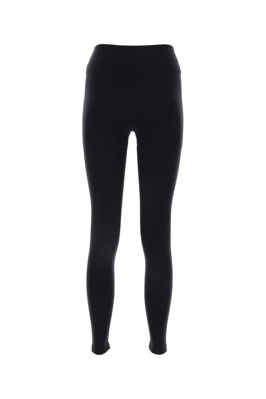 Balenciaga Women Black Stretch Nylon Leggings