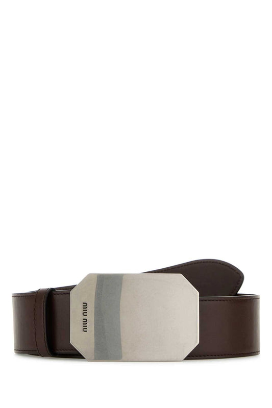Miu Miu Women Brown Leather Belt