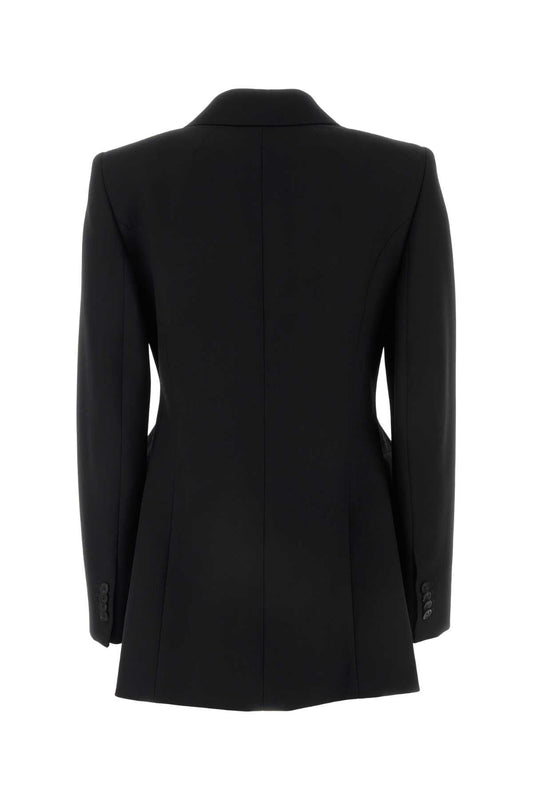 Balenciaga Women Black Wool Blazer