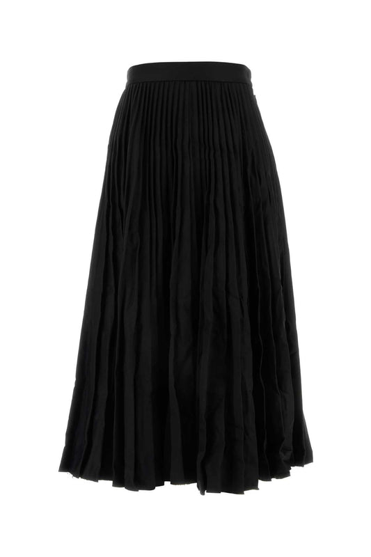 Balenciaga Women Black Wool Skirt