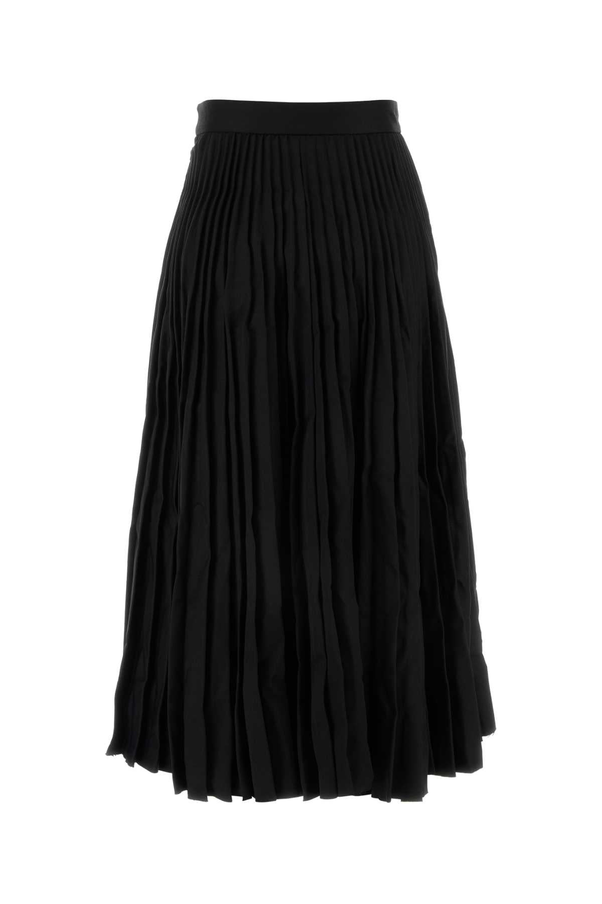 Balenciaga Women Black Wool Skirt