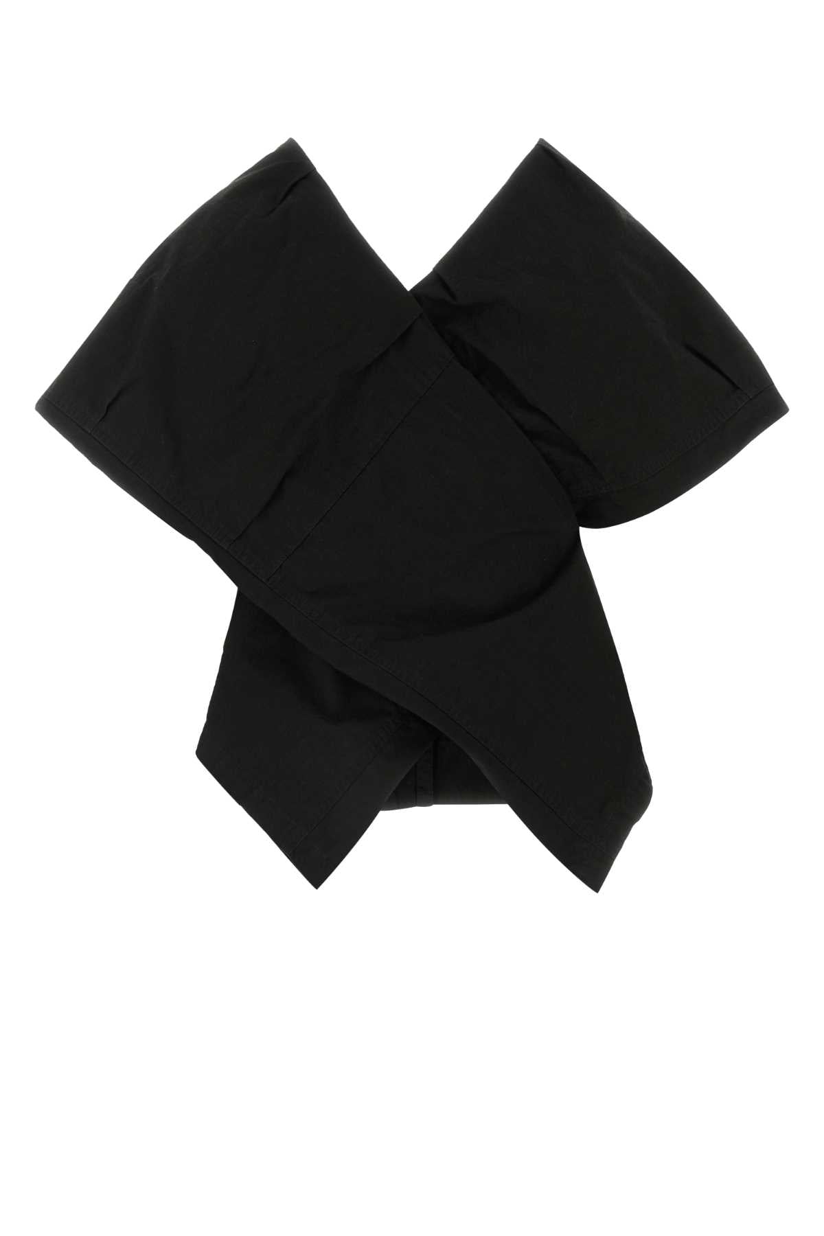 Balenciaga Women Black Cotton Blend Top