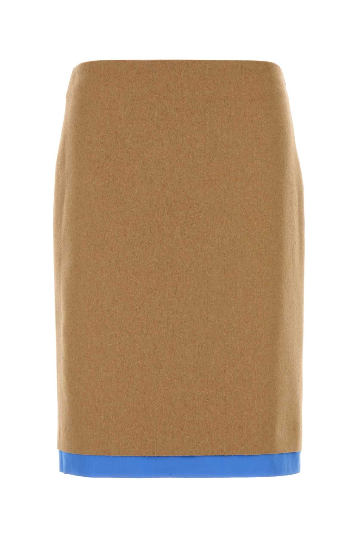 Miu Miu Women Beige Camel Skirt