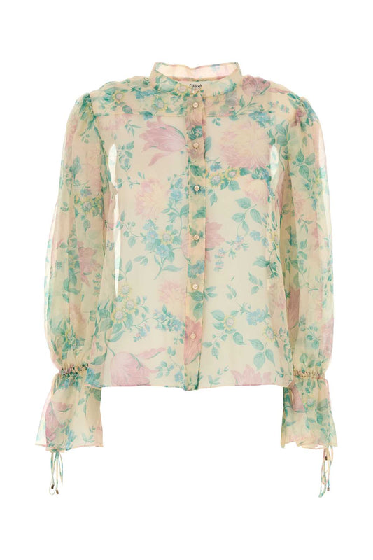 Chloe Women Printed Muslin Blouse