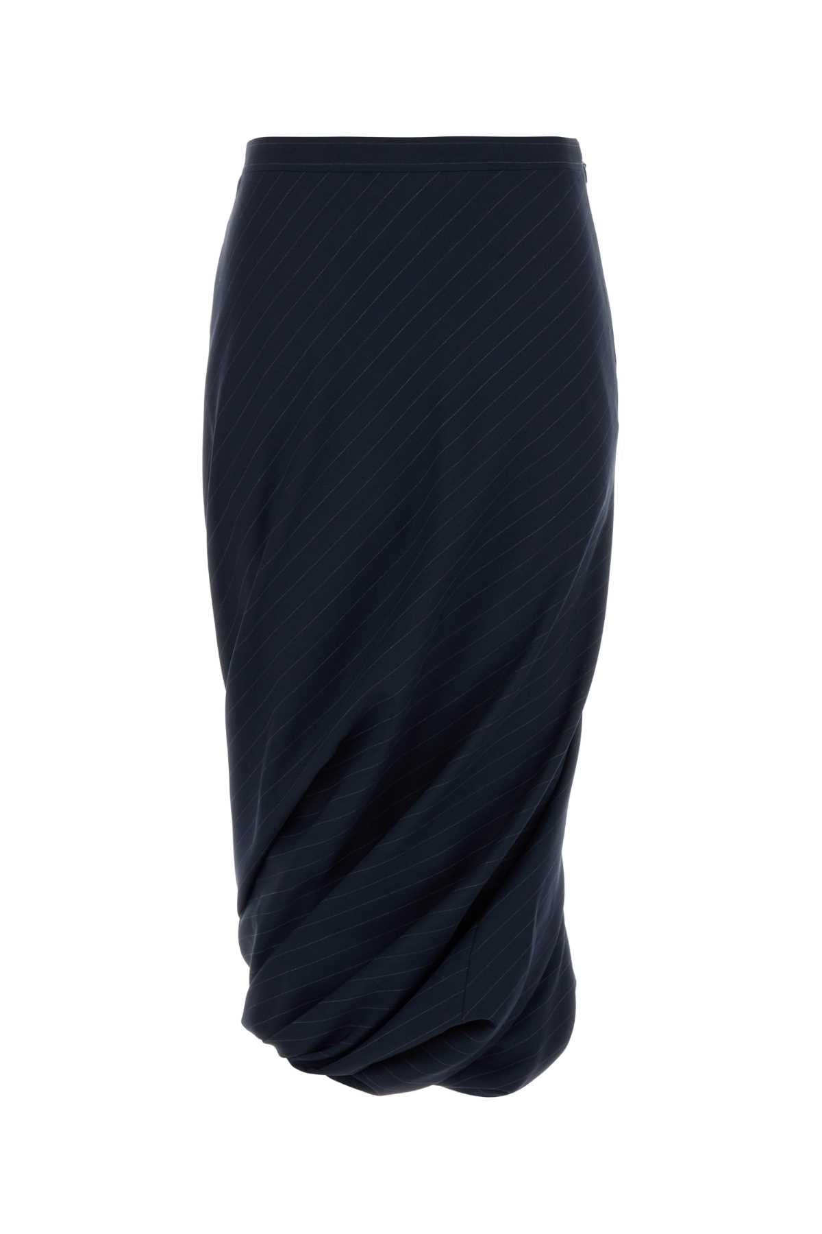 Balenciaga Women Embroidered Wool Skirt