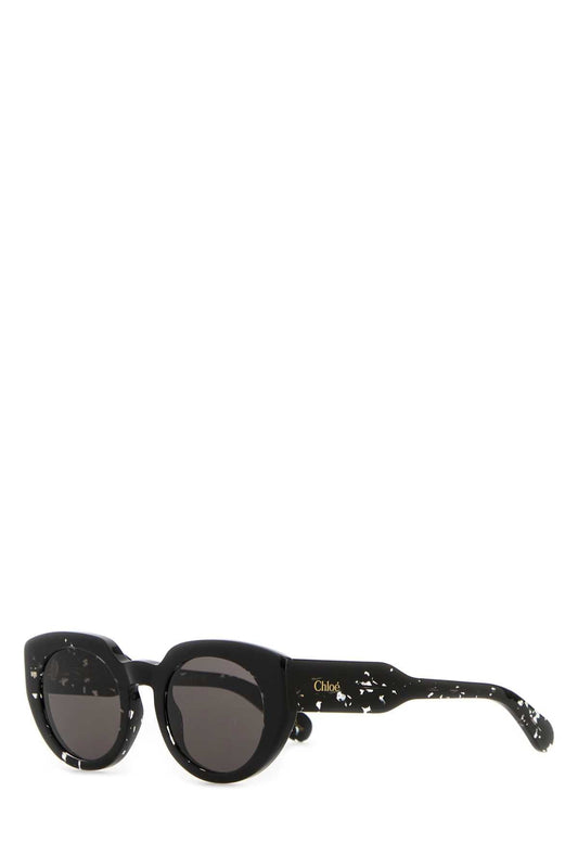Chloe Women Black Acetate Gayia Sunglasses