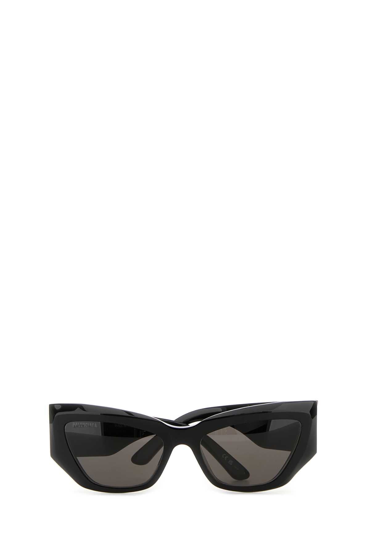 Balenciaga Women Black Acetate Signature Butterfly Sunglasses