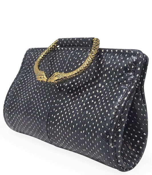 Watersnake Mini Clutch W/ Snake Handle