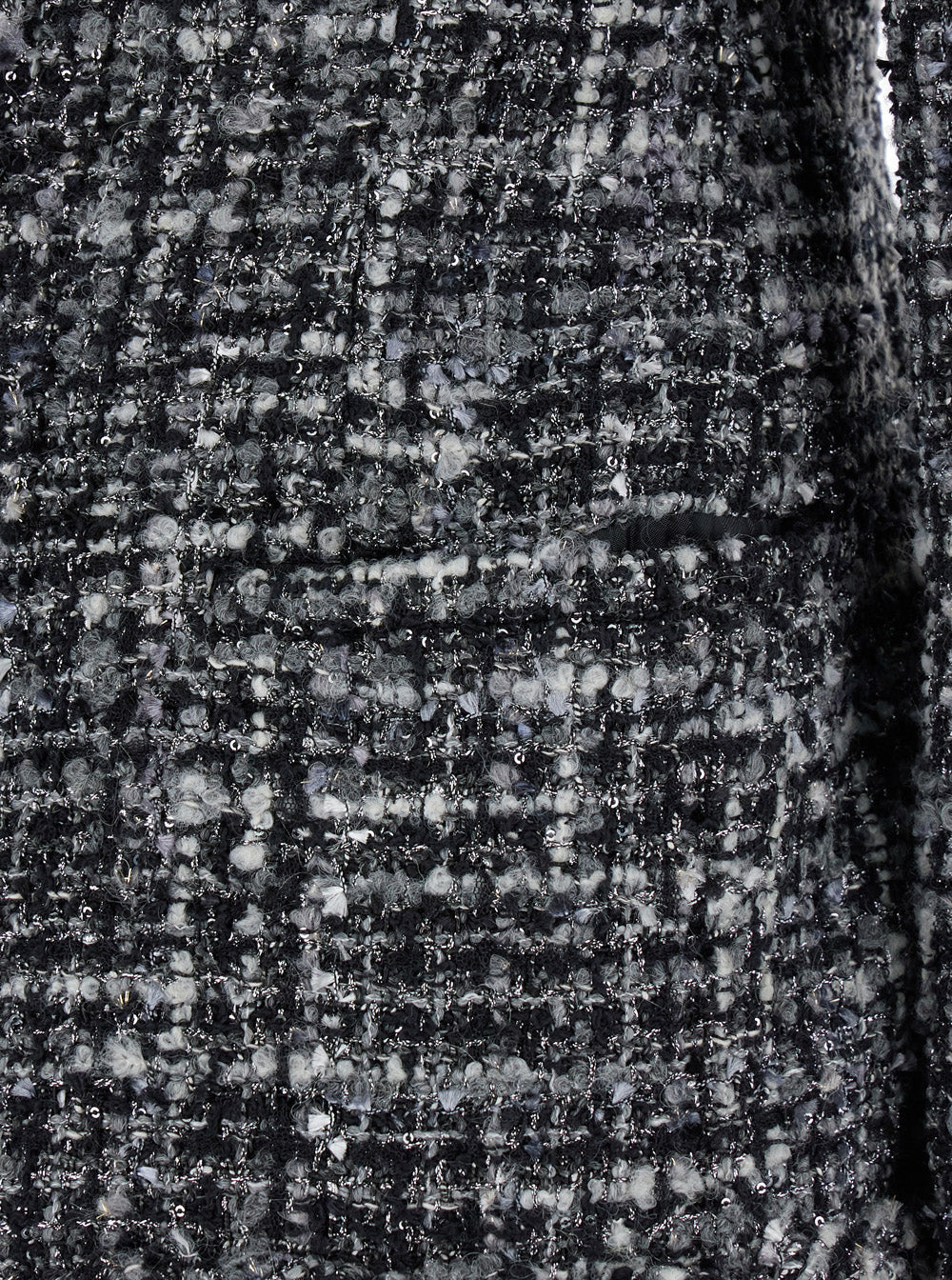 Valentino Women Black And White Jacket With Concealed Closure In Tweed Woman