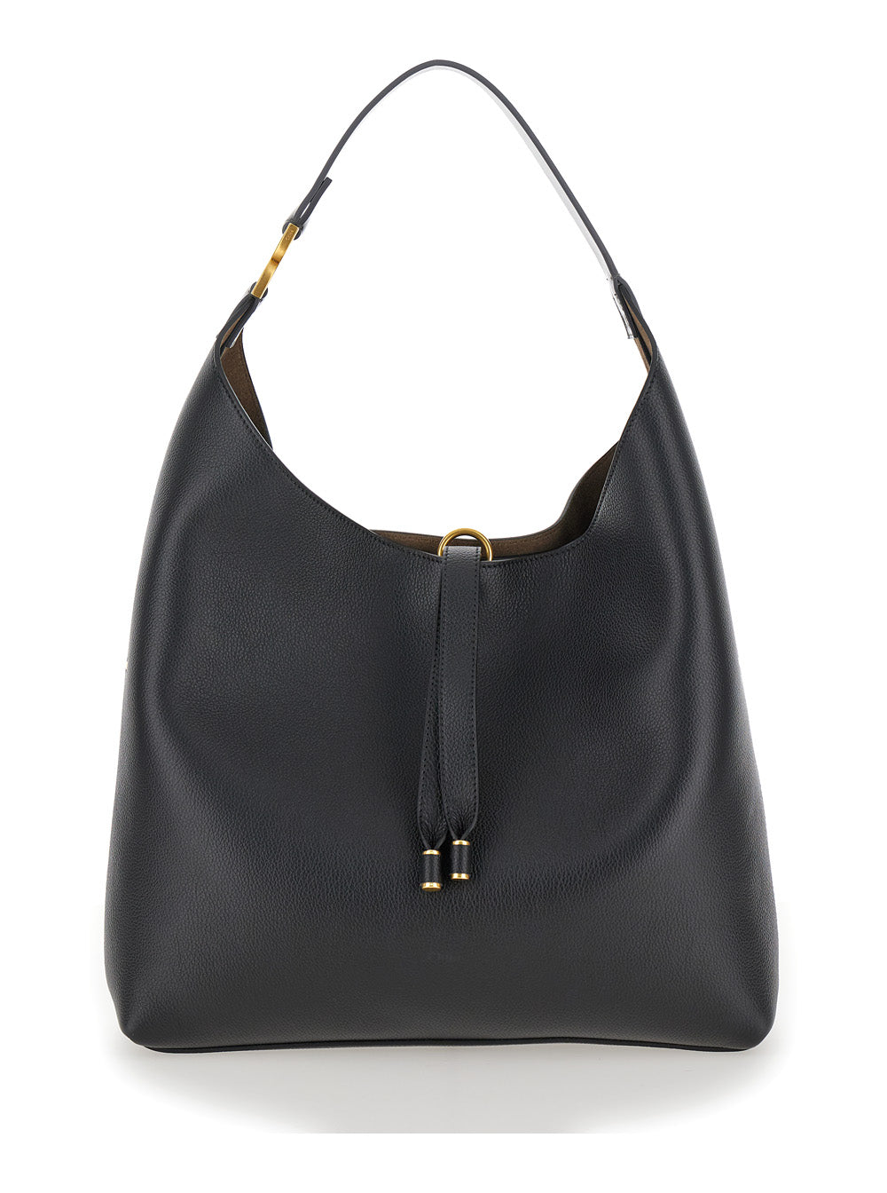 Chloé Women 'Marcie' Black Shopper In Grainy Leather Woman