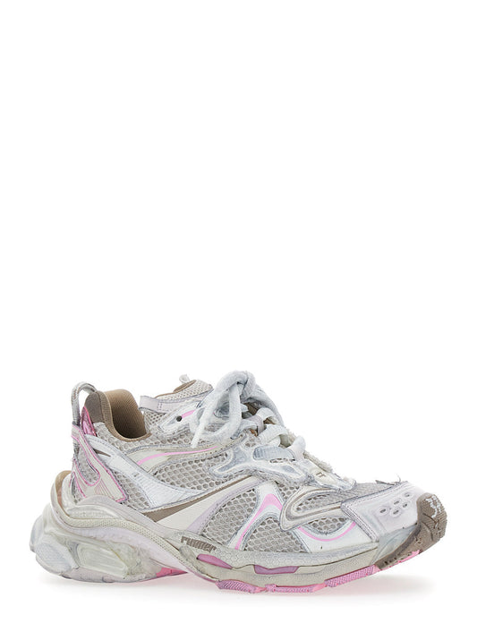 Balenciaga Women 'Runner 2.0' Multicolor Low Top Sneakers With Runner Logo In Tech Fabric Woman