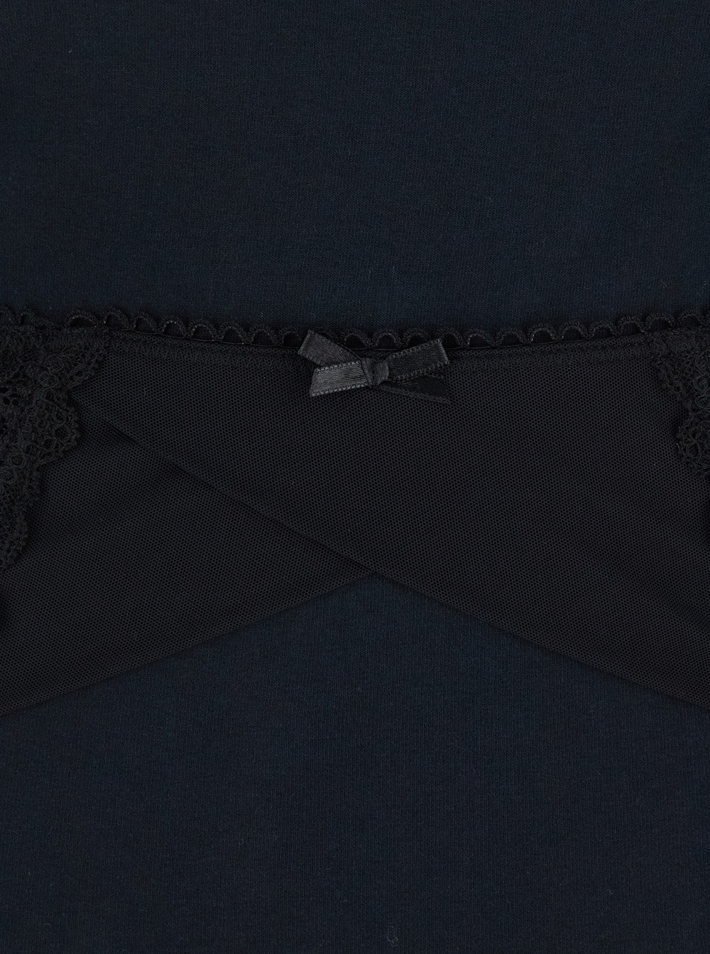 Balenciaga Women Black Crewneck T-Shirt With Underwear Detail On The Waist In Cotton Woman