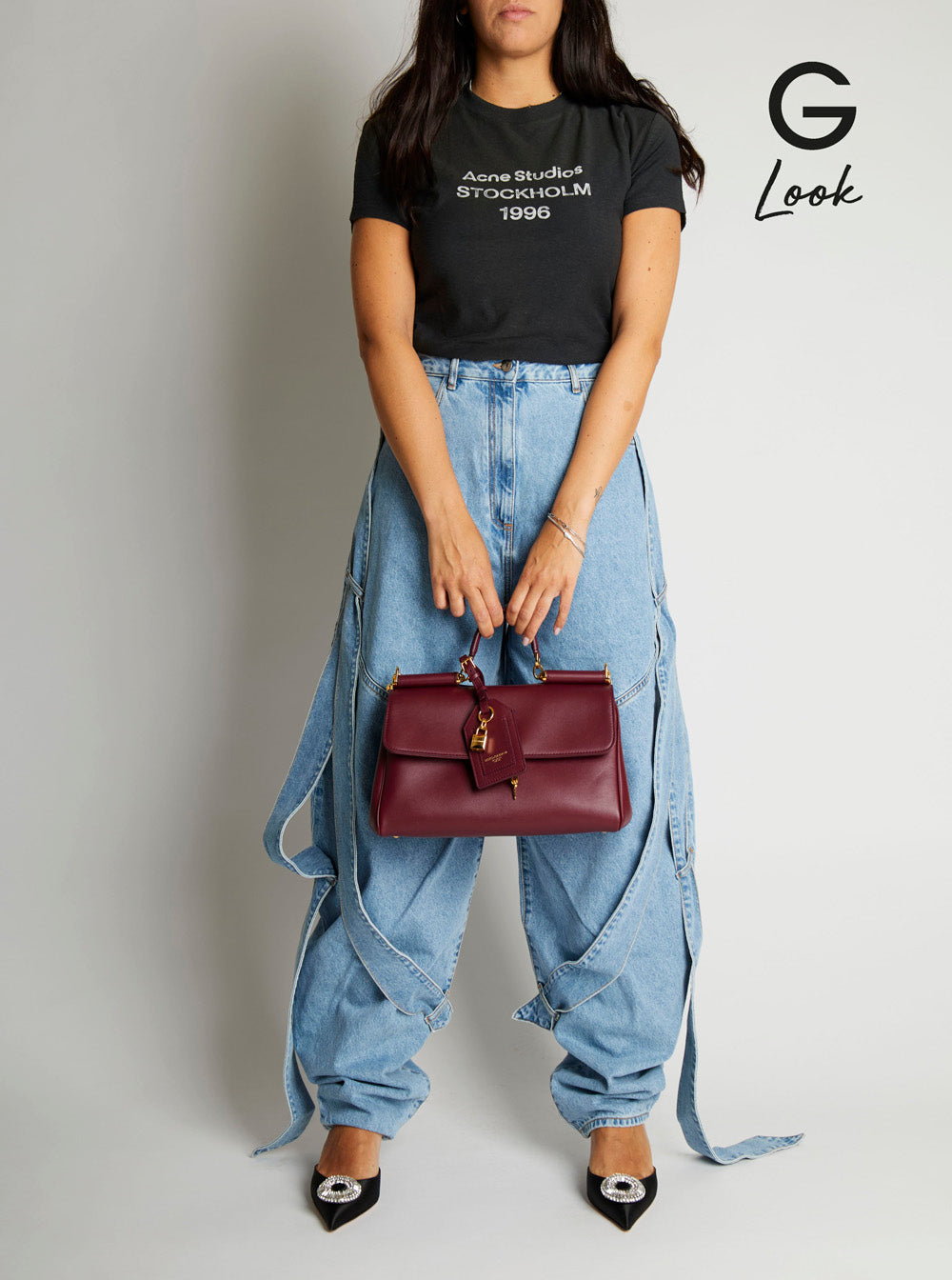 Dolce & Gabbana Women Bordeaux Handbag With Key And Padlock Detail And Adjustable And Removable Shoulder Strap In Leather Woman