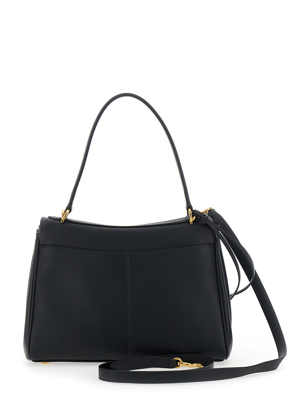 Balenciaga Women 'Small Rodeo' Black Handbag With Detachable Key Holder In Smooth Leather Woman