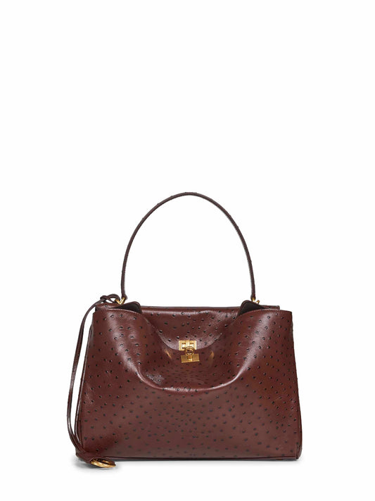 Balenciaga Women Brown Rodeo Medium Handbag