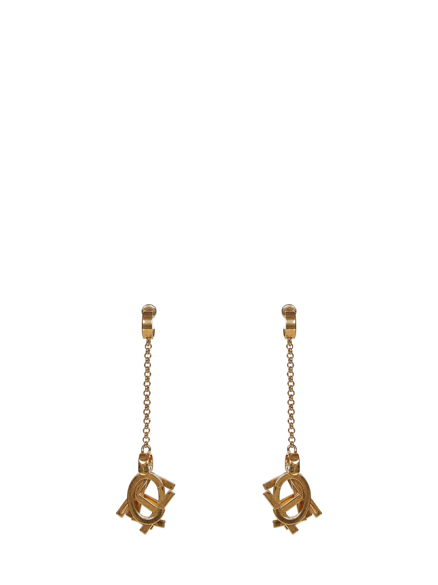 Chloé Women Gold Chloé Letters Drop Earrings