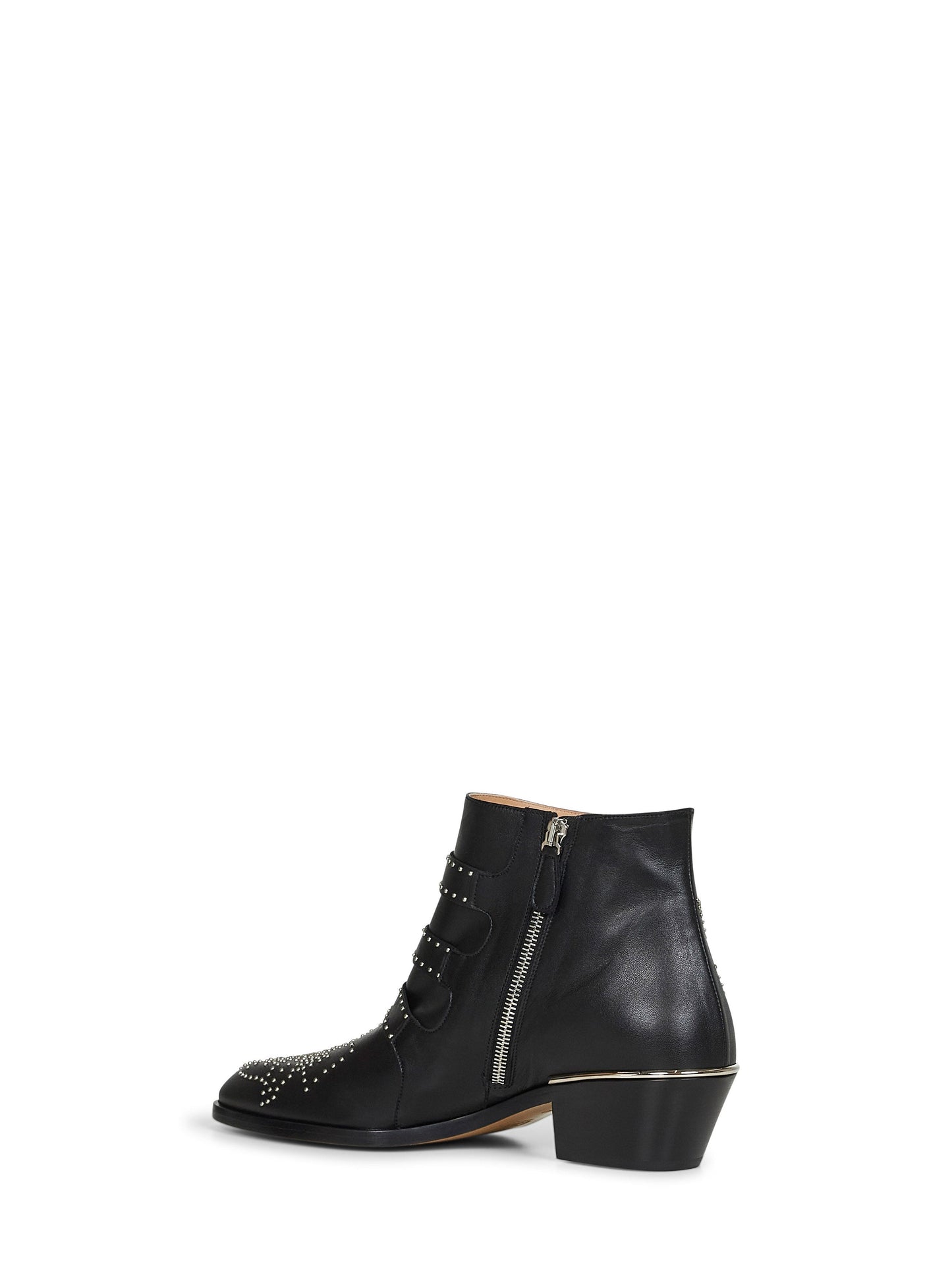 Chloé Women Black Nappa Leather Susanna Ankle Boots