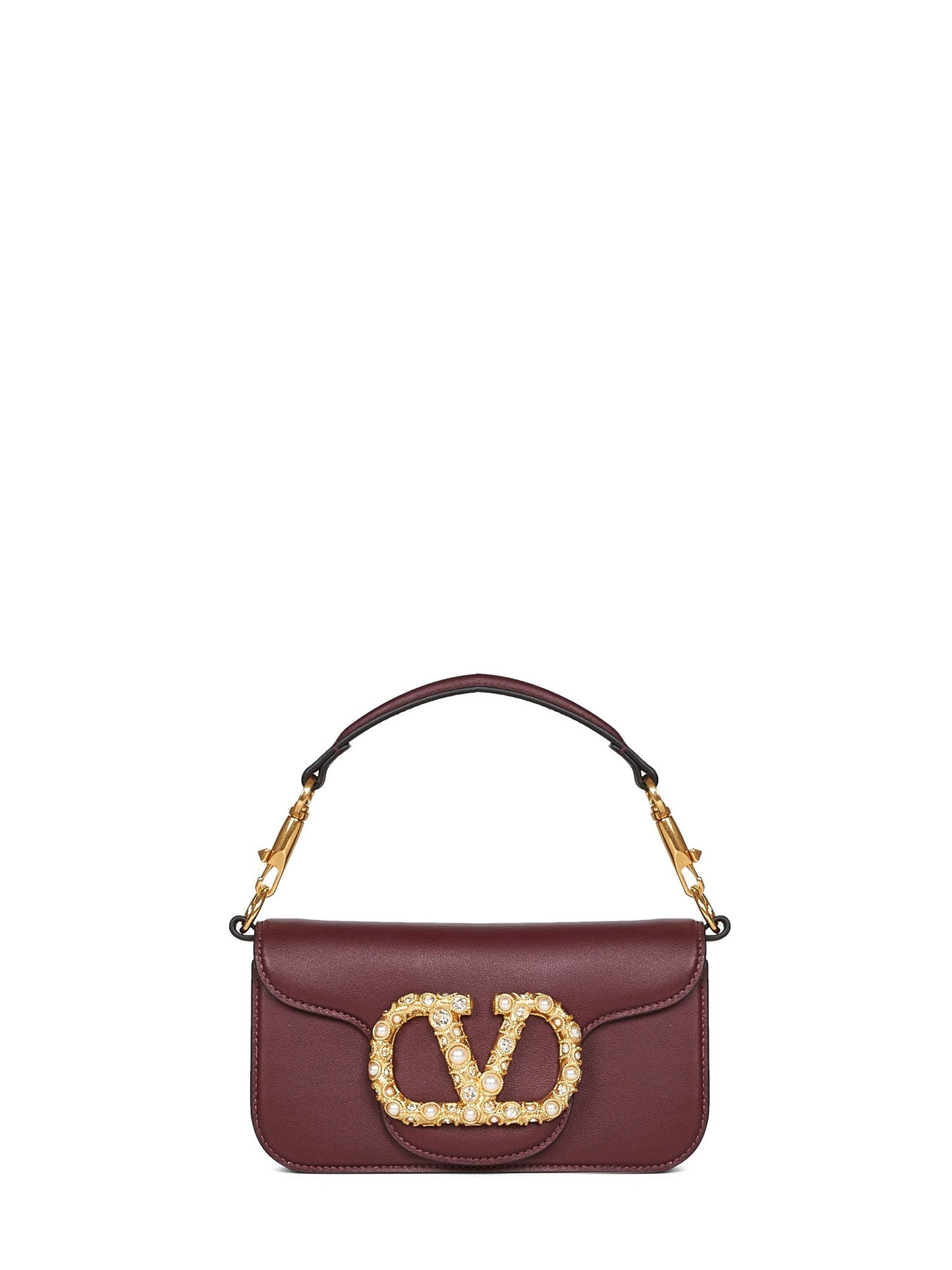 Valentino Garavani Women Rosewood Locò Small Shoulder Bag