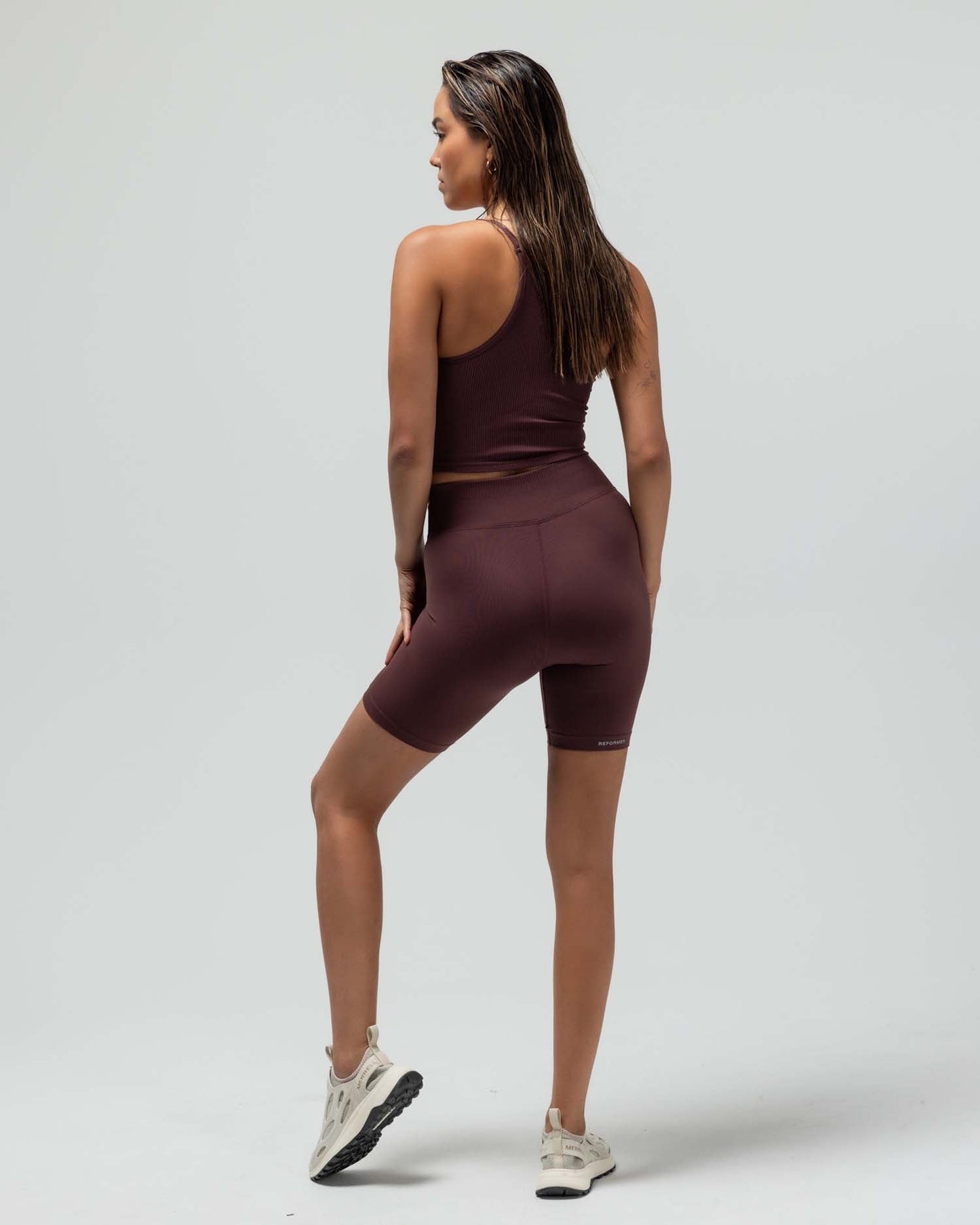 THE CROP RACERBACK V-NECK TANK TOP