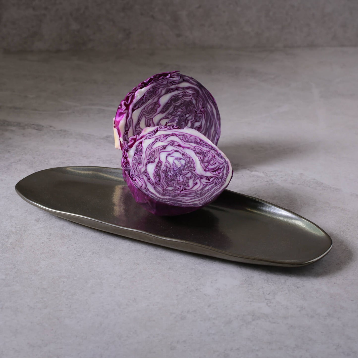 Shallow Organic Oval Platter Large Set of 4