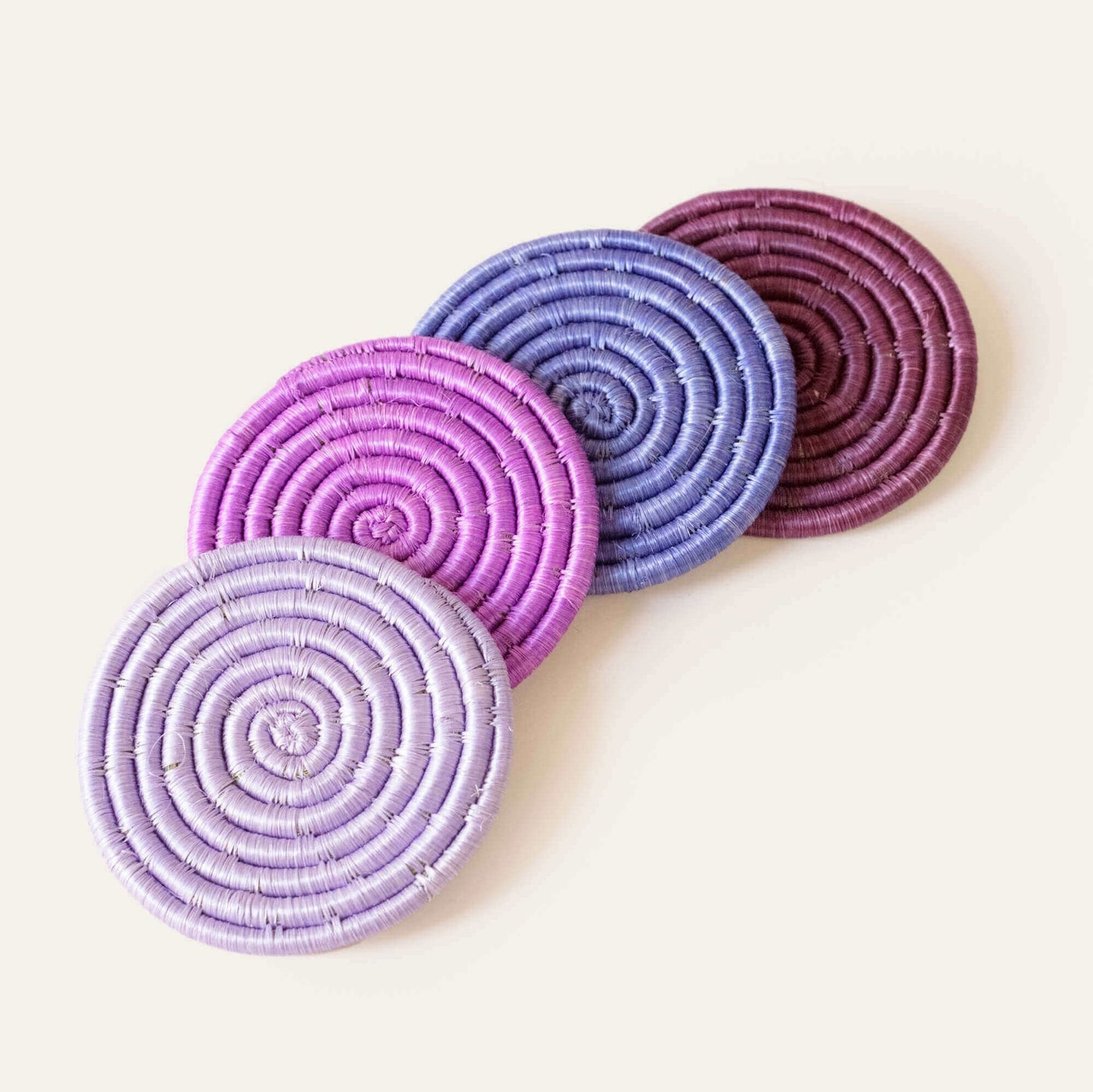 Solid Mixed Set of 4 Coasters