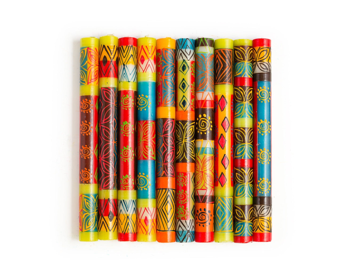 Desert Rose Painted Candles