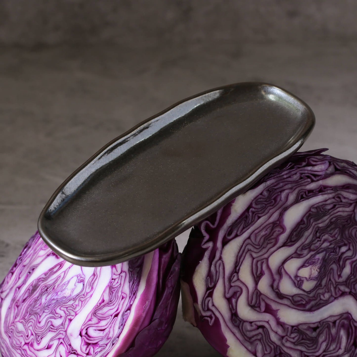 Shallow Organic Oval Platter Mini Set of 4