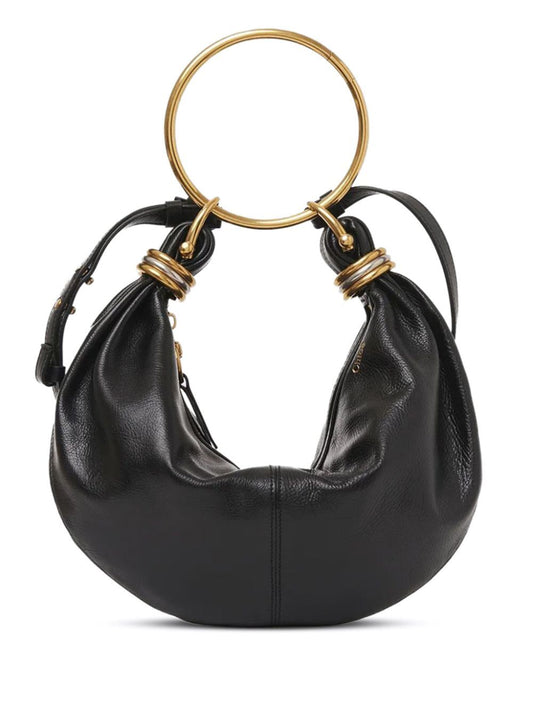 Chloe Women Small Bracelet Hobo Bag In Grained Leather