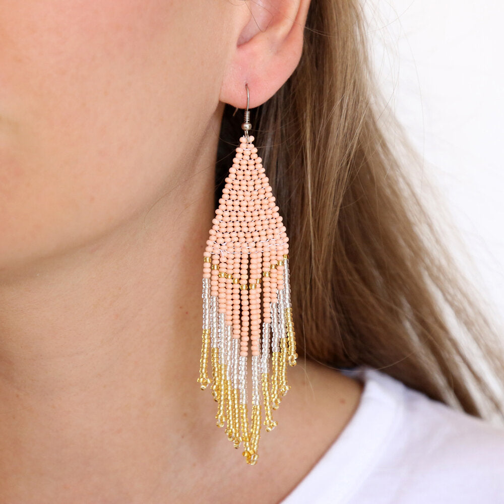 Rosé Embera Earrings