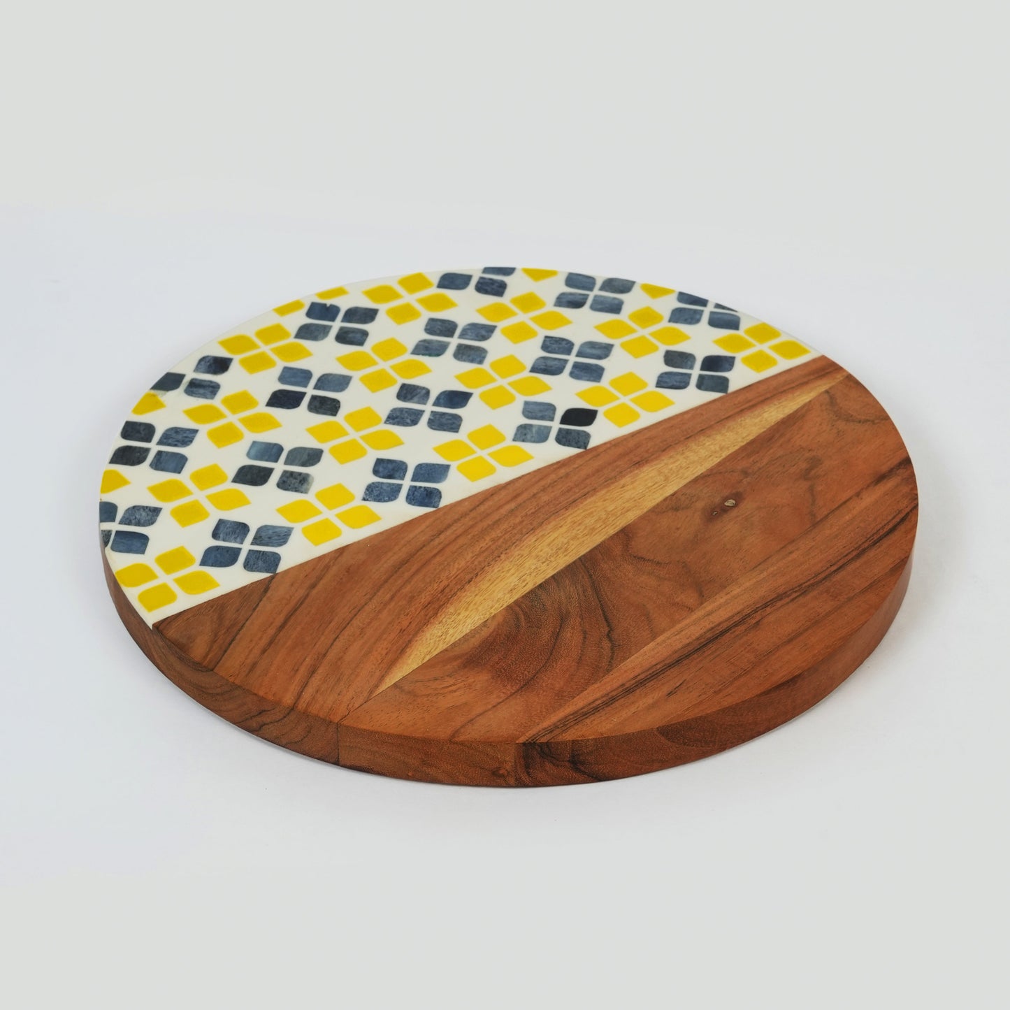 Marigold Mosaic Acacia Wood Inlay Serve Board
