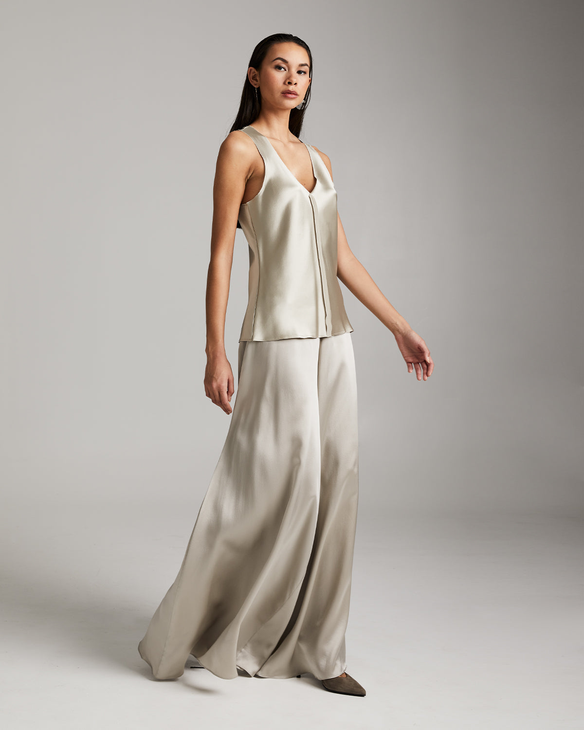 Silk Raw Edge Tank - Core