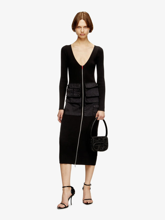 Diesel Women 1Dr Glitter Fabric Shoulder Bag