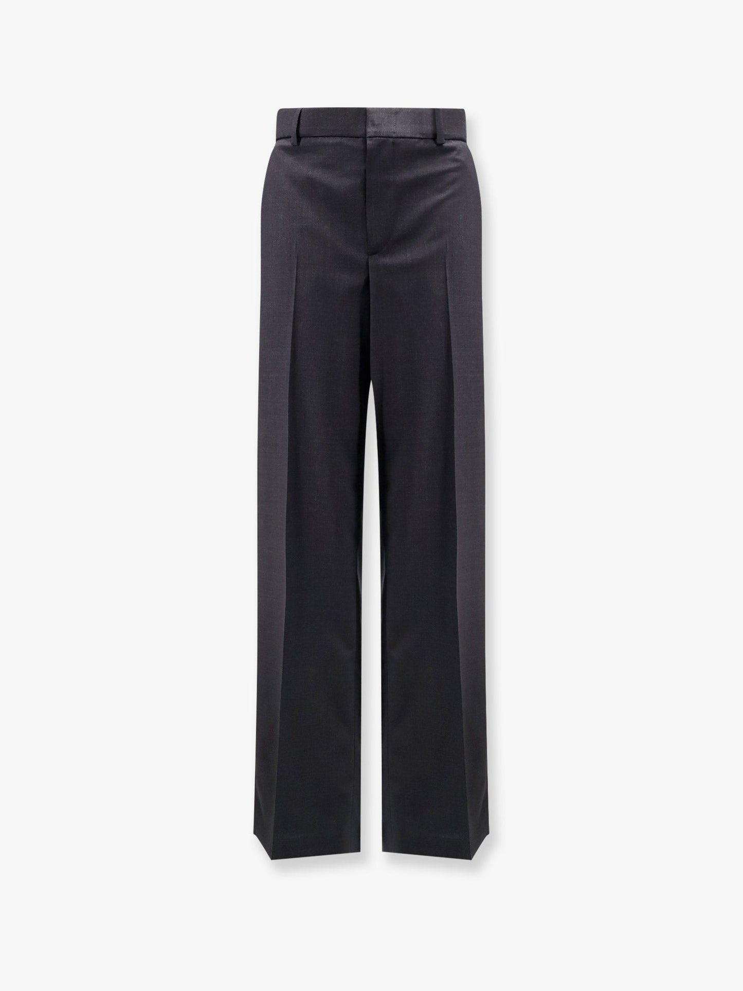 Gucci Women Wool Trousers With Gucci Embroidery