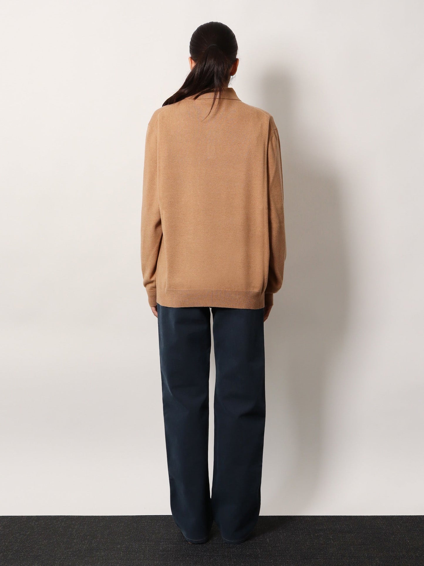 Miu Miu Women Cashmere Polo Shirt With Miu Miu Embroidery