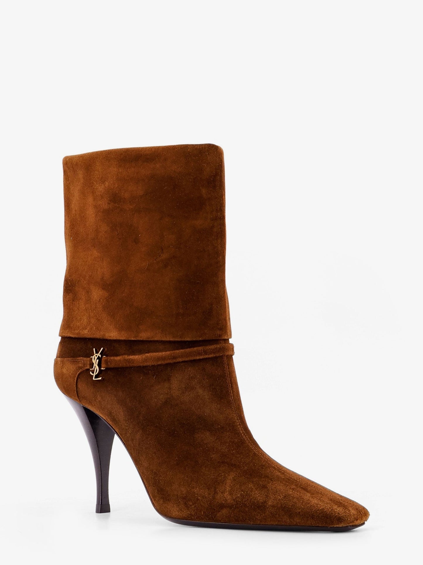 Saint Laurent Women Vicky 90 Suede Boots