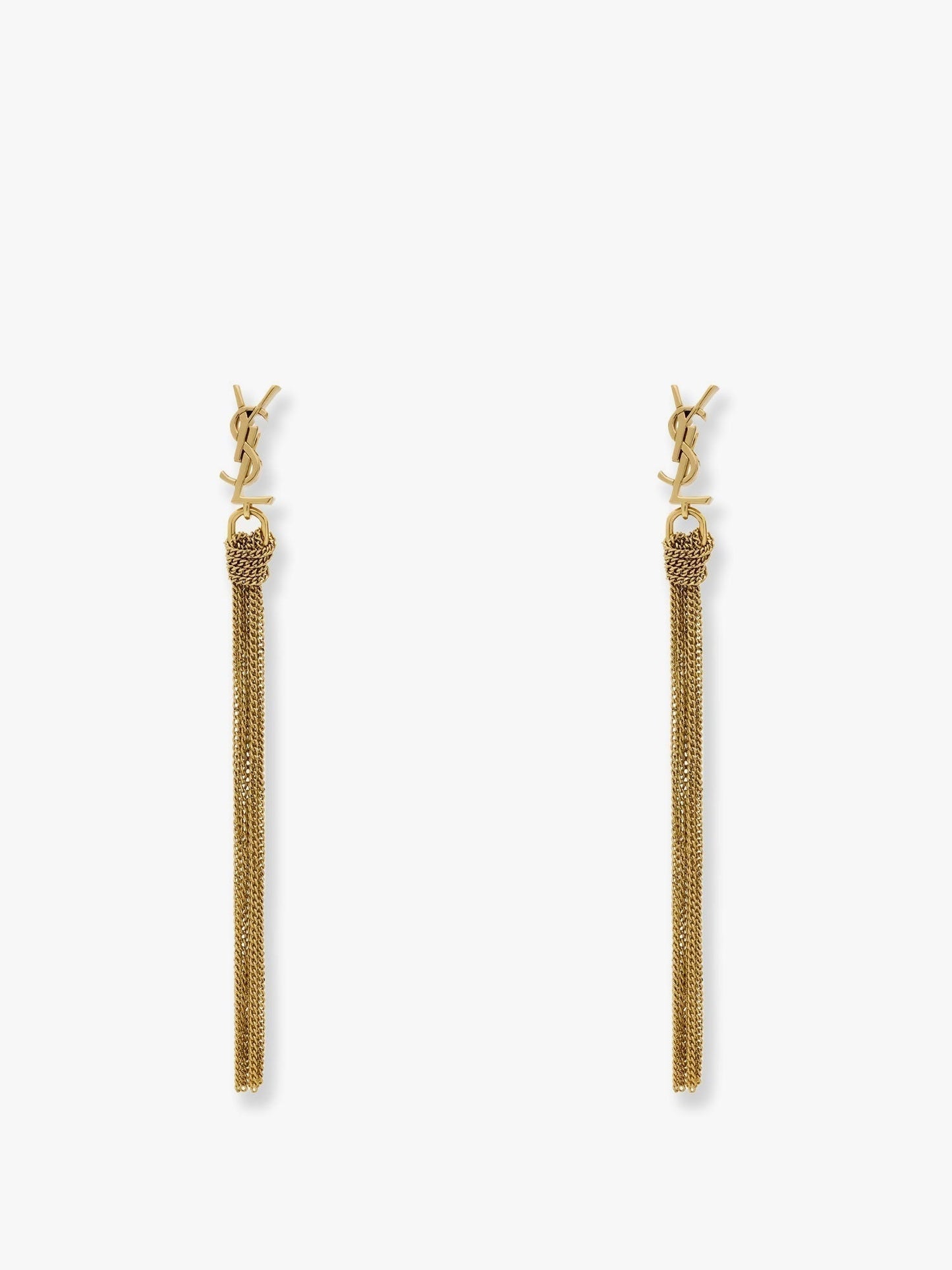 Saint Laurent Women Cassandre Metal Earrings