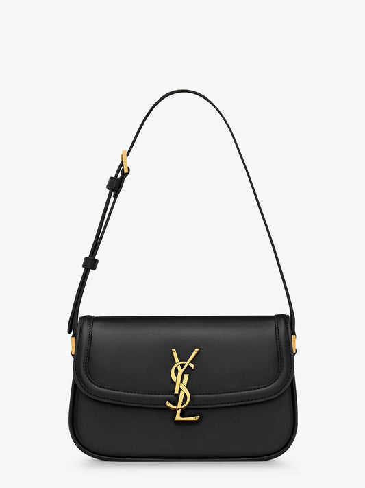 Saint Laurent Women Solferino Mini Leather Shoulder Bag