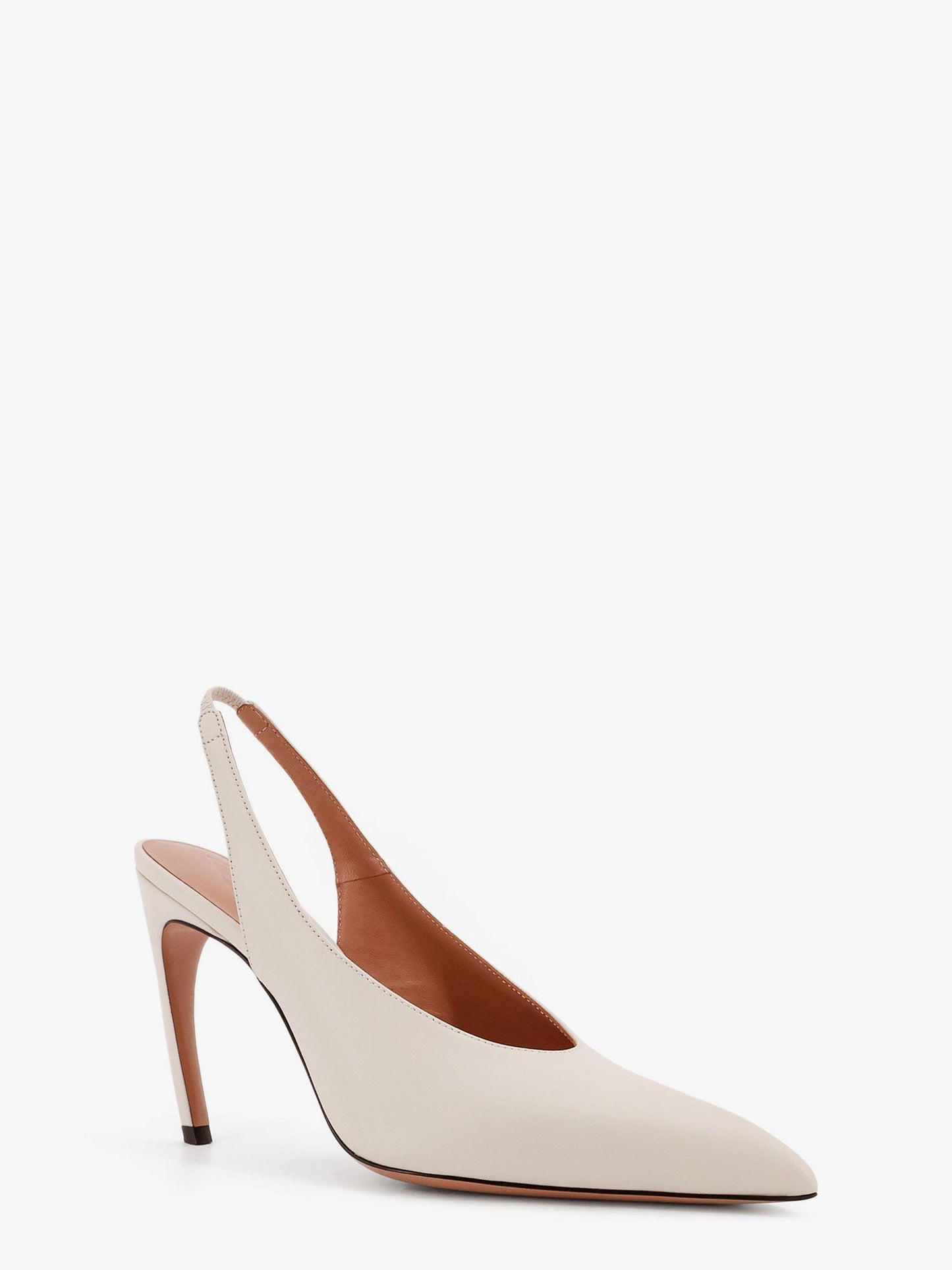 The Attico Women Viper Leather Slingback Pumps