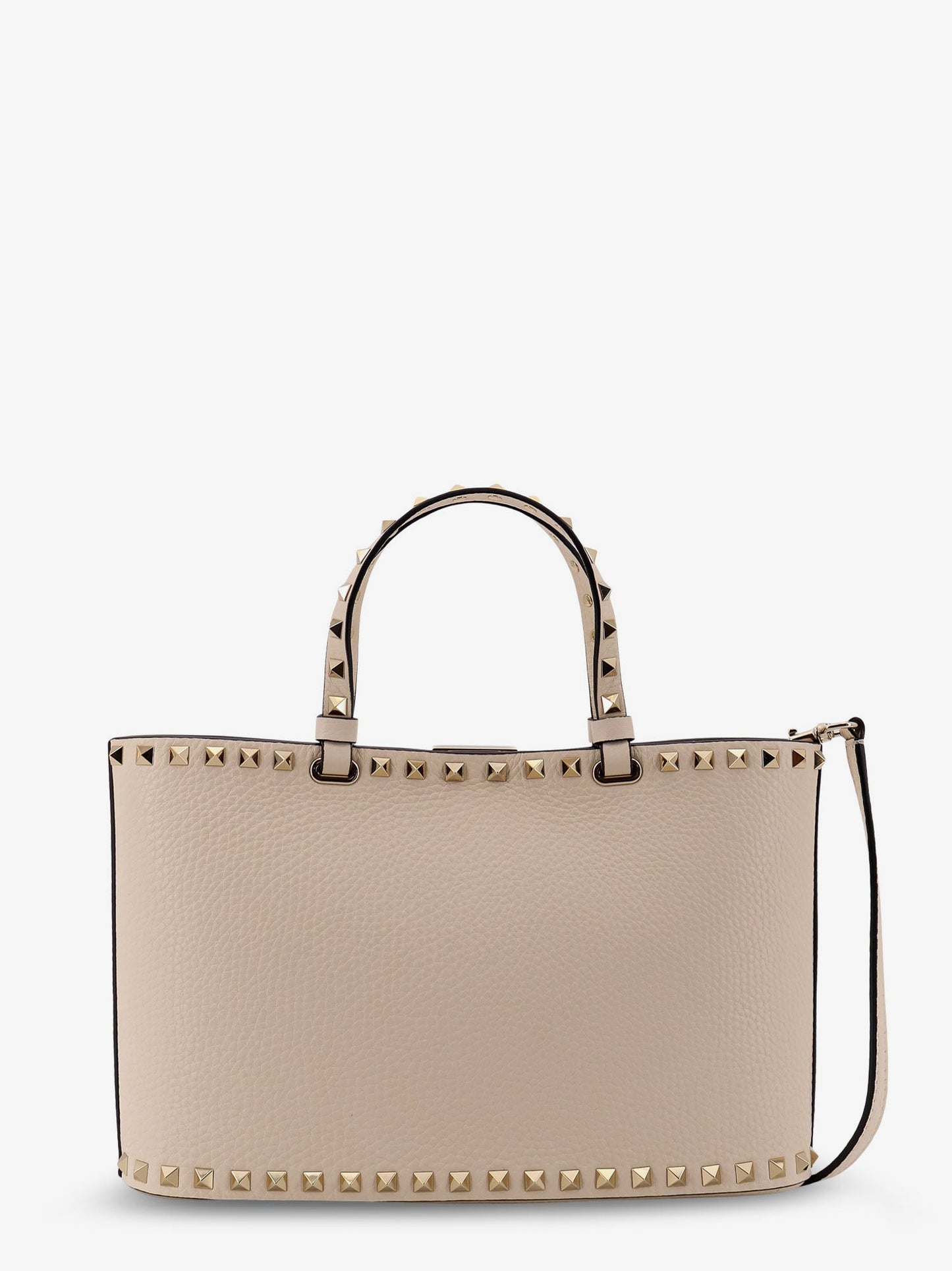 Valentino Garavani Women Rockstud Small Tote Valentino Garavani Leather Shoulder Bag