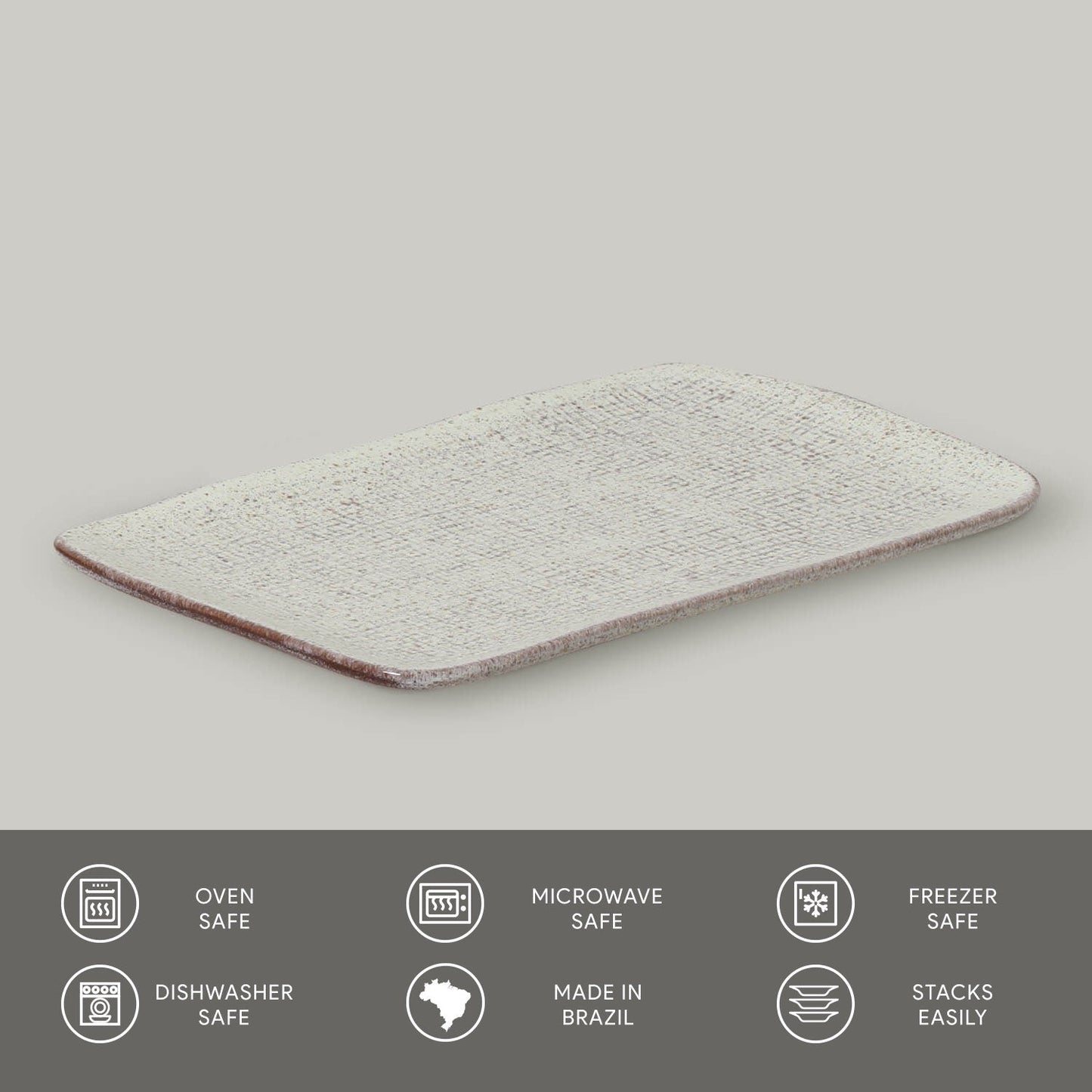 Rectangular Platter Juta Medium Set of 4