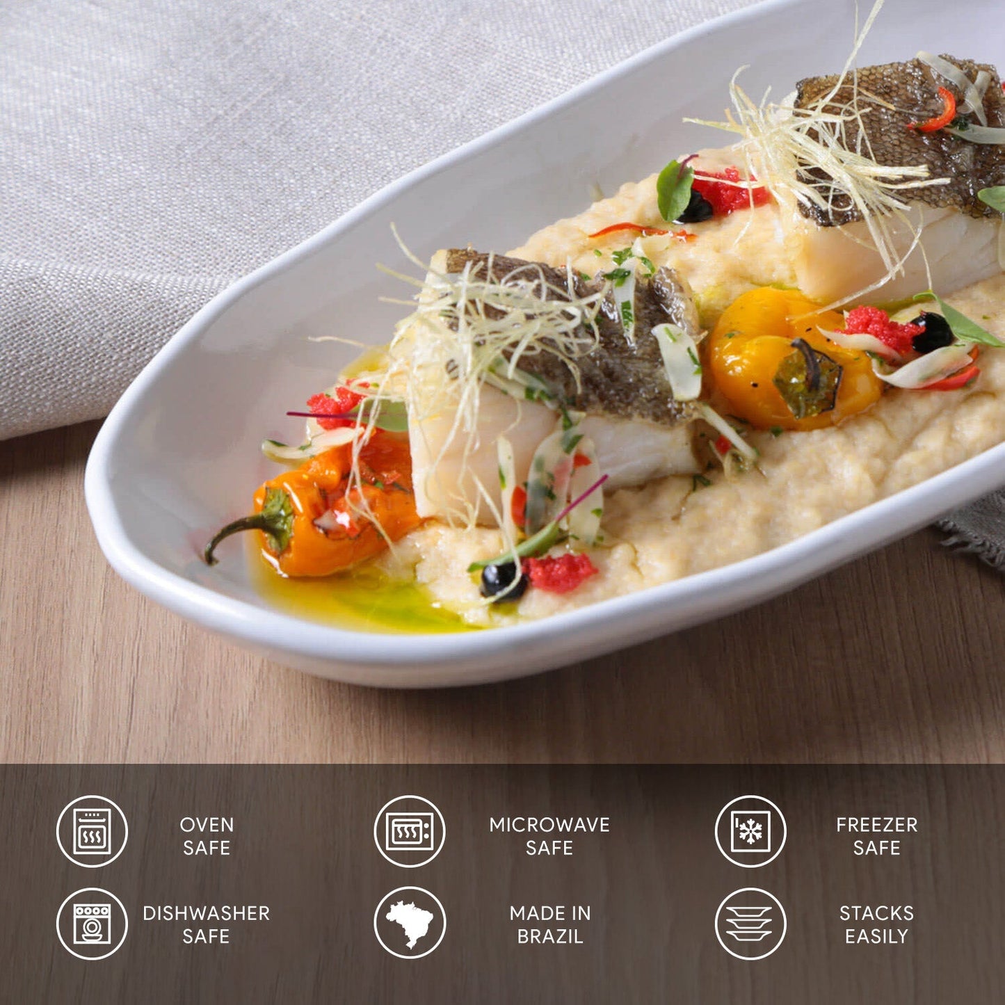 Deep Oval Platter Set of 4