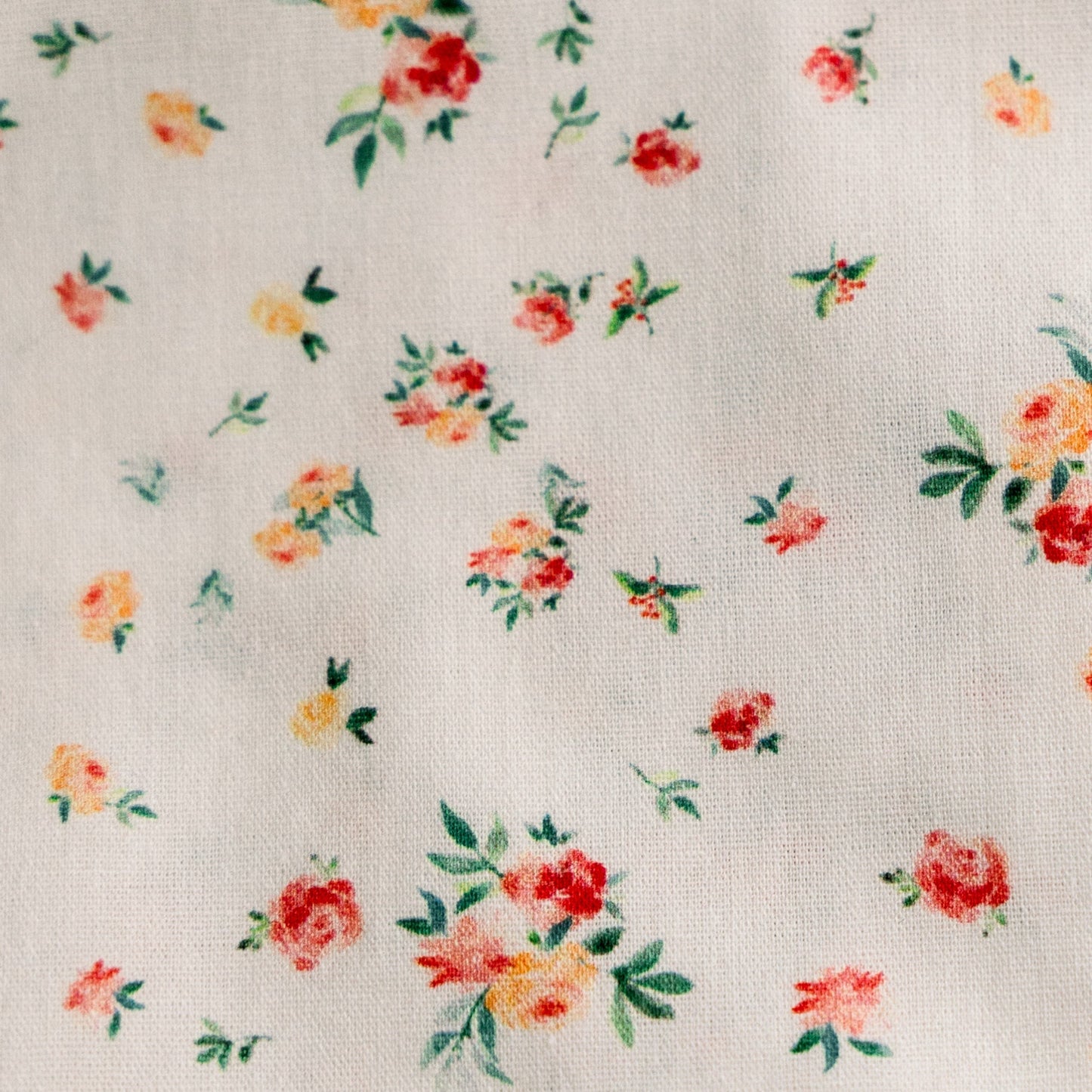 Clementine Bloom | Timeless Floral Ruffle Zipper Pouch