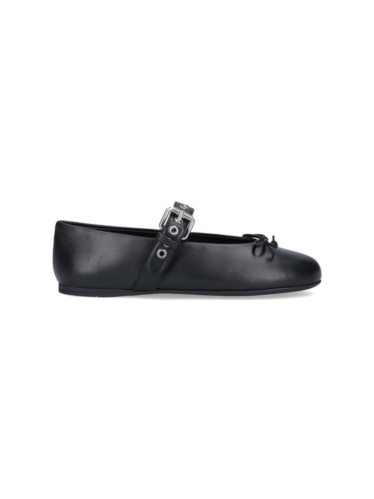 Miu Miu Men Ballet Shoes With Strap Detail