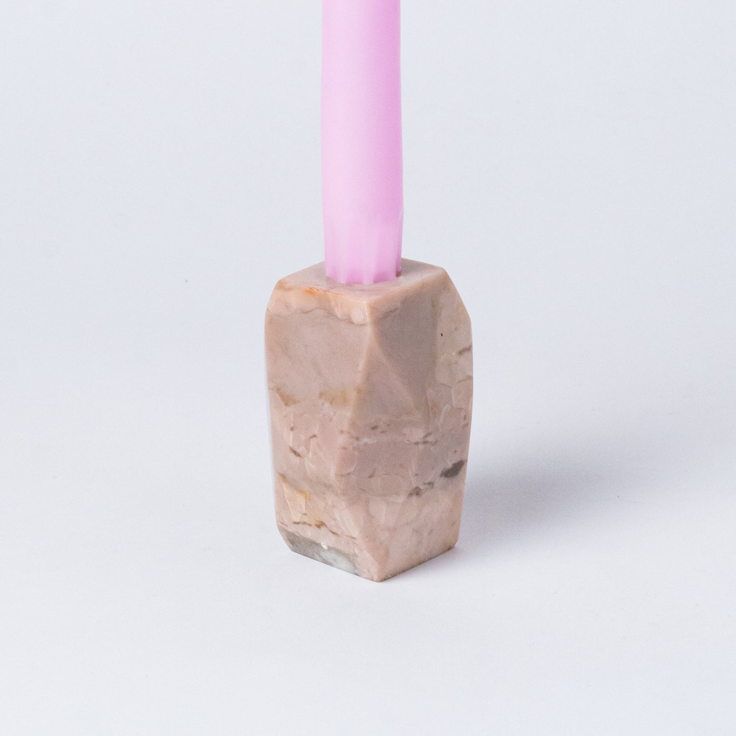 Gemstone faceted candelabra Black Onyx