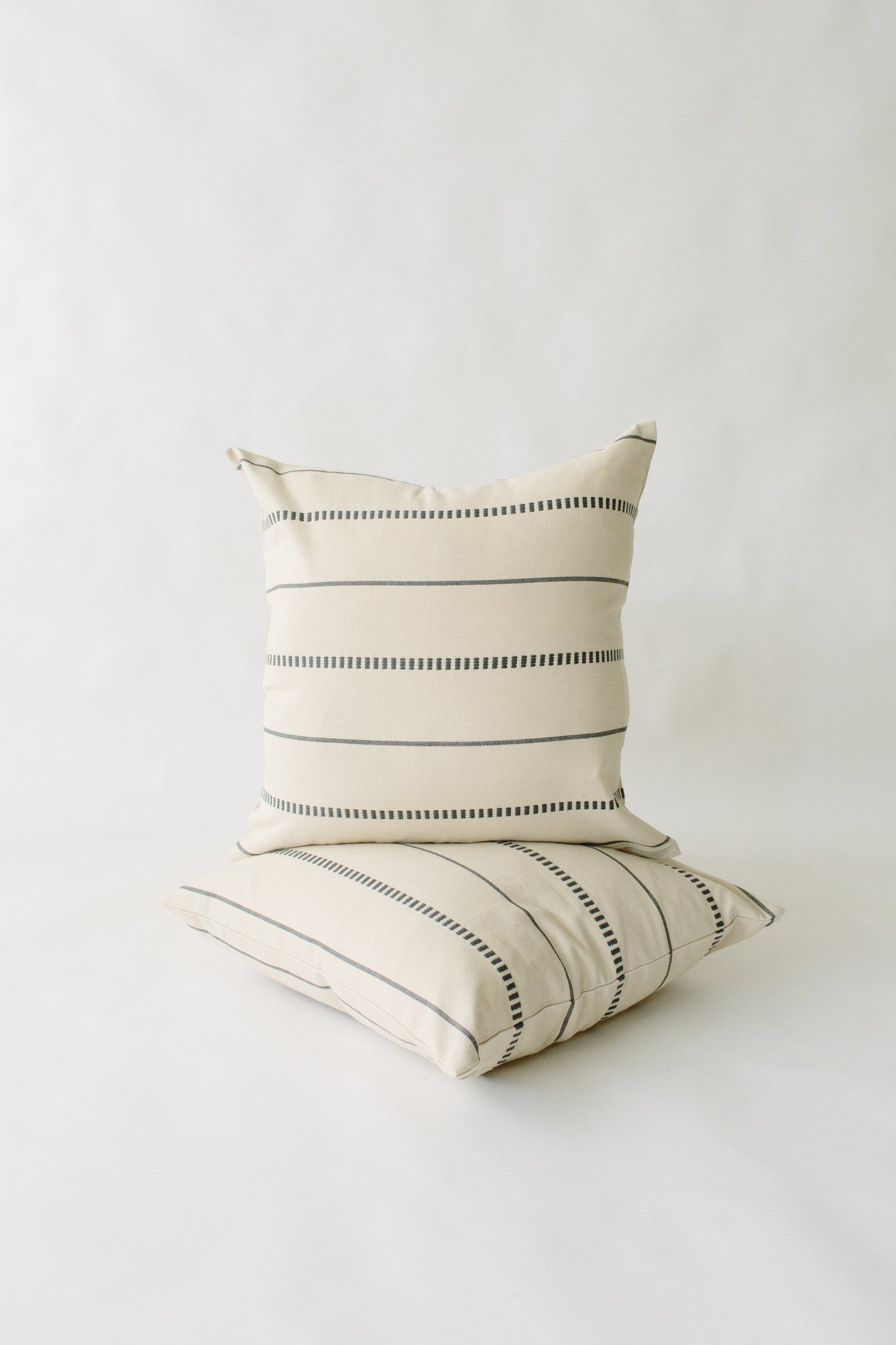 LOOM Imports Cream & Gray Brocade Pillow cover
