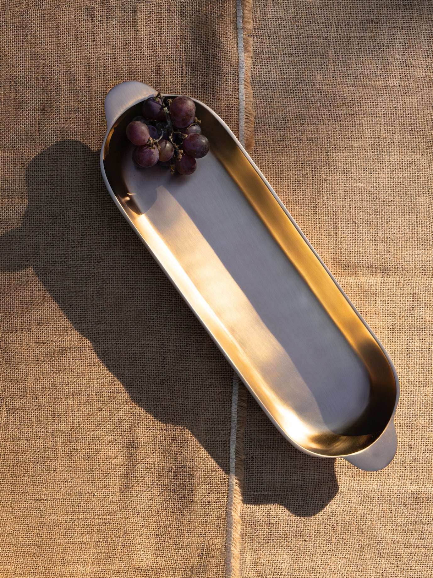 Stinson Antique Brass Long Trays - Set of 2