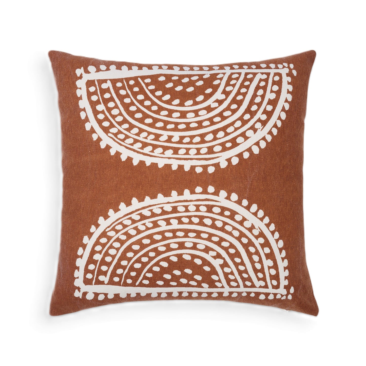Radiance oversized Sunburst motif print square pillow cover