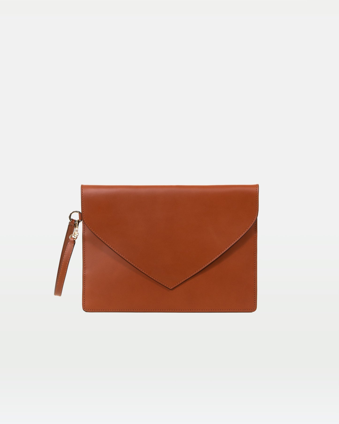 Envelope Clutch in Vegetable tanned calfskin and Suede Leather