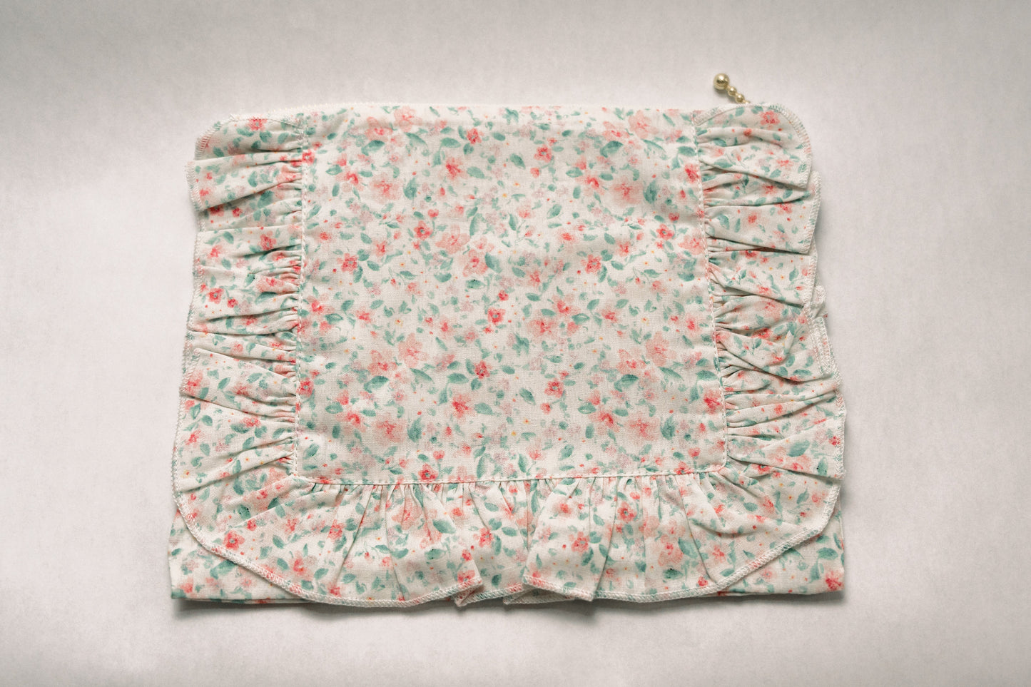 Pastel Confetti | Timeless Floral Ruffle Zipper