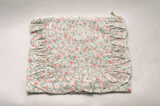 Pastel Confetti | Timeless Floral Ruffle Zipper